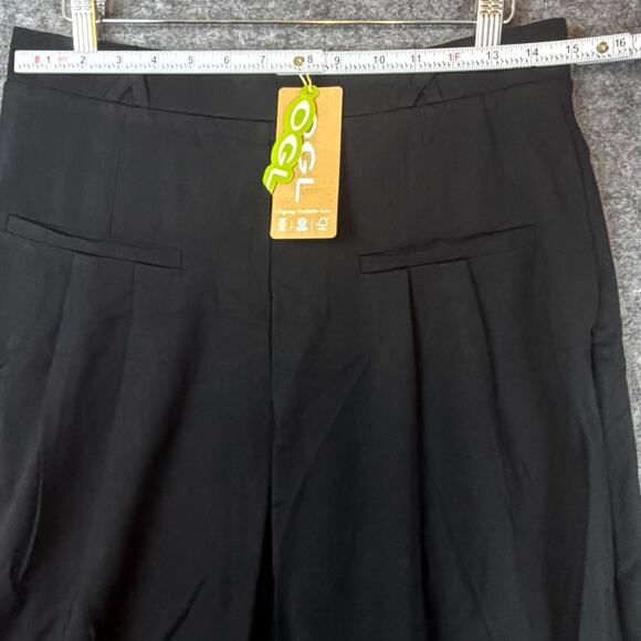 OGL Move Pants Women Medium Black Drapey Bamboo Ponte Stretch Wide Leg High Rise - Picture 5 of 8